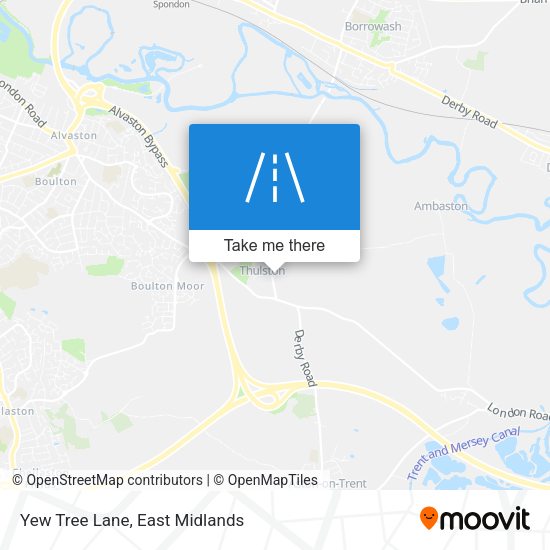 Yew Tree Lane map