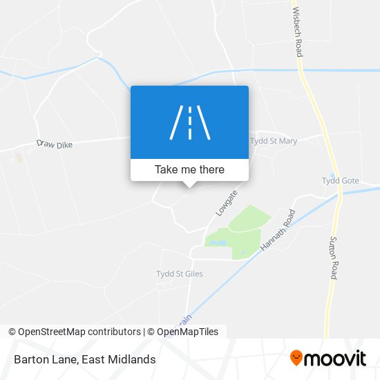 Barton Lane map