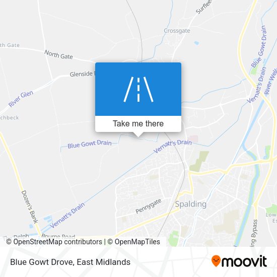 Blue Gowt Drove map