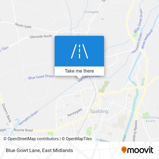 Blue Gowt Lane map