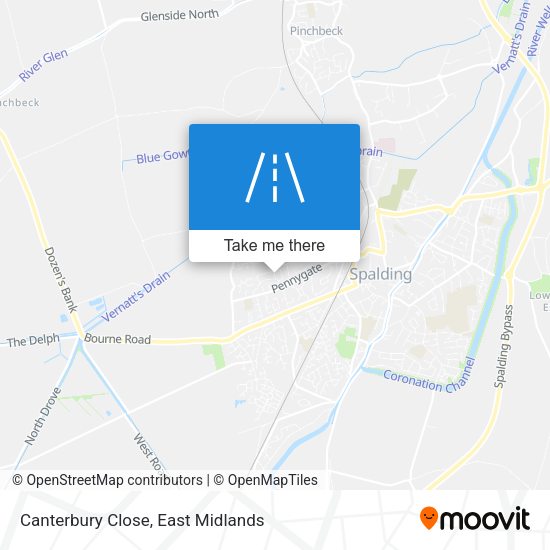 Canterbury Close map