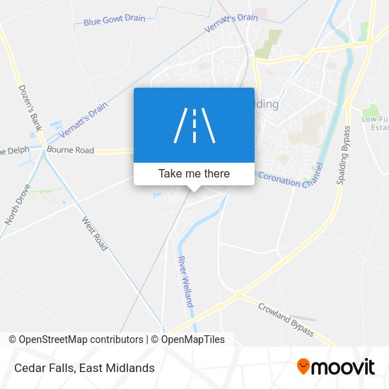 Cedar Falls map