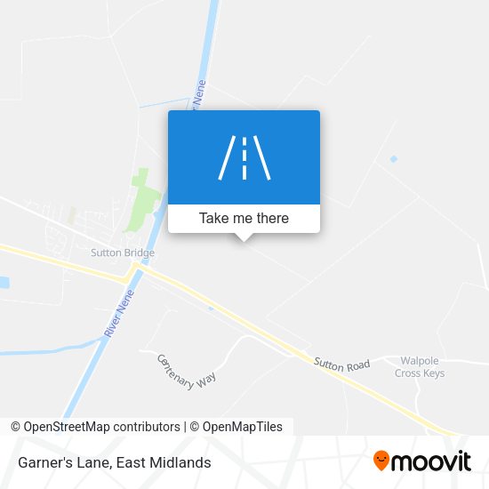 Garner's Lane map