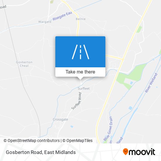 Gosberton Road map