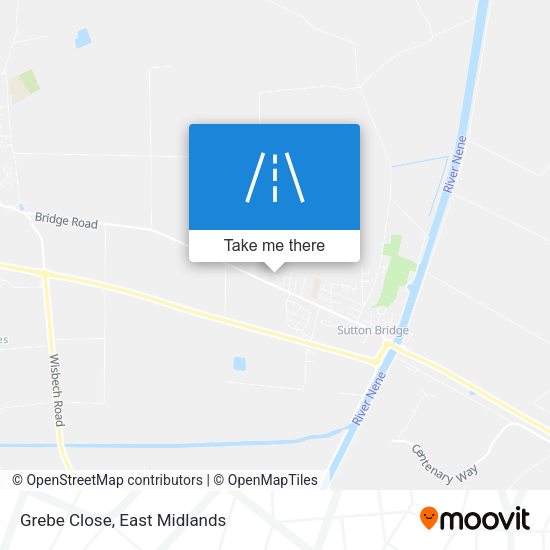 Grebe Close map