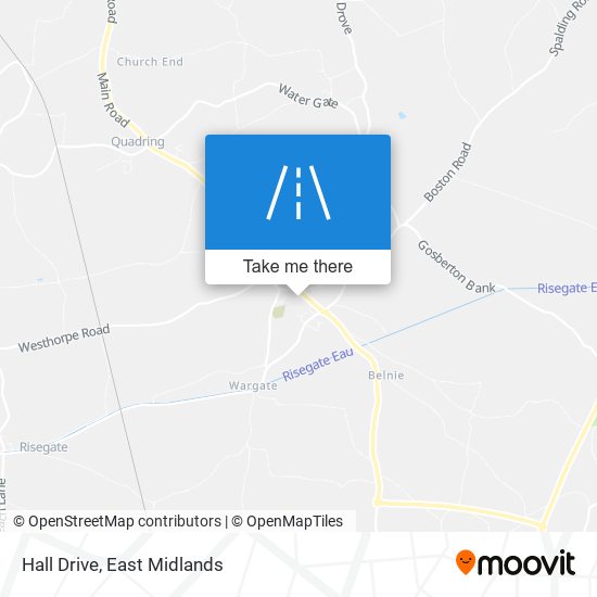 Hall Drive map