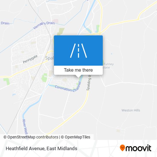 Heathfield Avenue map