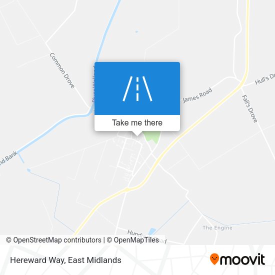 Hereward Way map