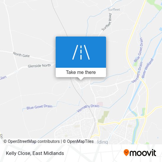 Kelly Close map