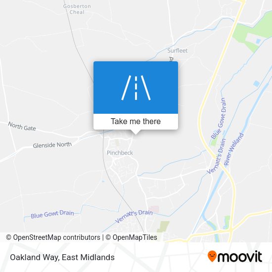 Oakland Way map