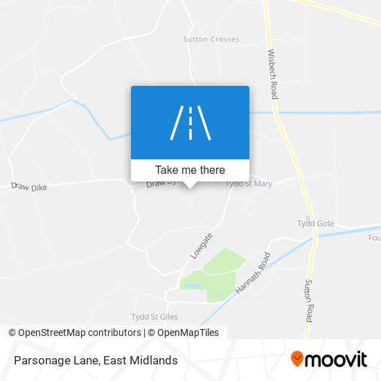 Parsonage Lane map