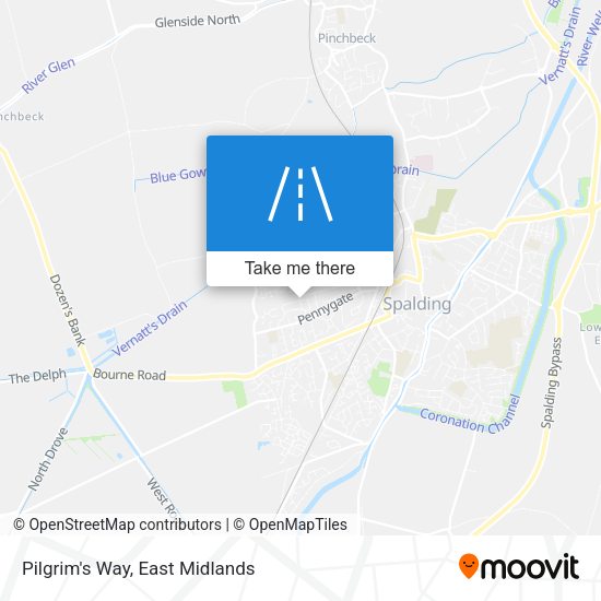 Pilgrim's Way map