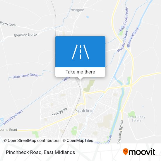 Pinchbeck Road map