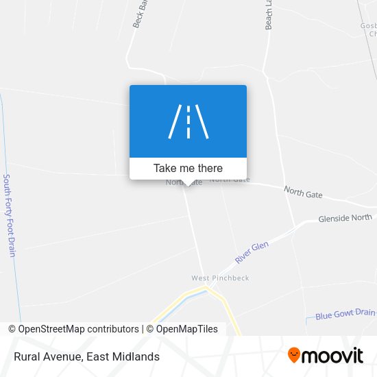 Rural Avenue map