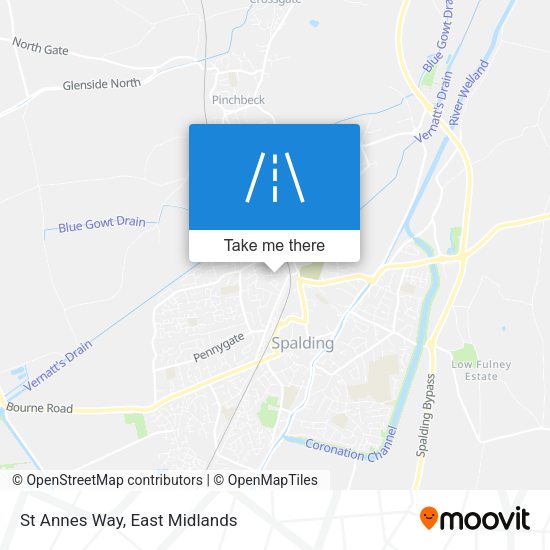 St Annes Way map