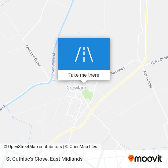 St Guthlac's Close map