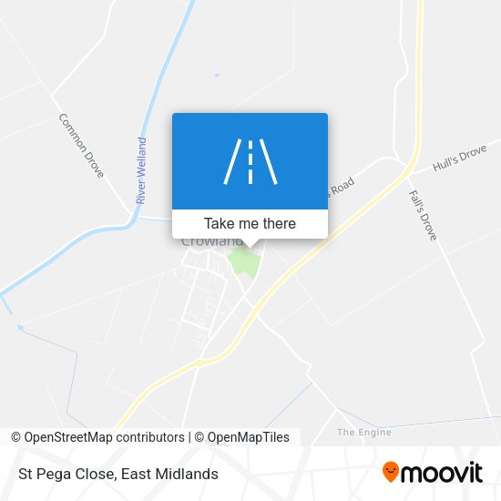 St Pega Close map
