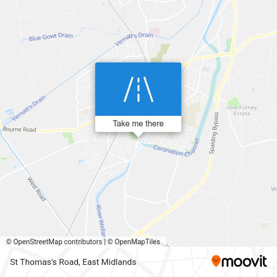 St Thomas's Road map