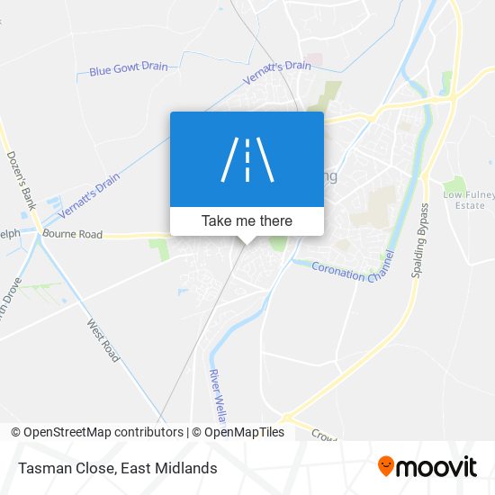 Tasman Close map