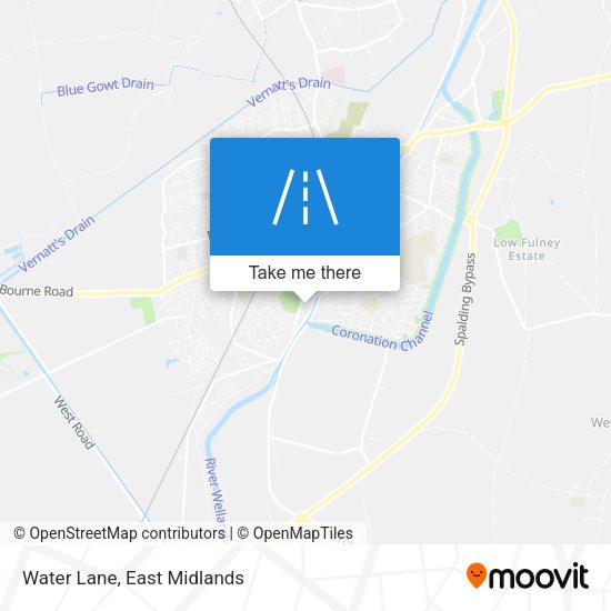 Water Lane map