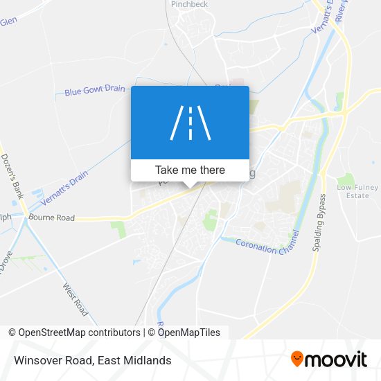 Winsover Road map