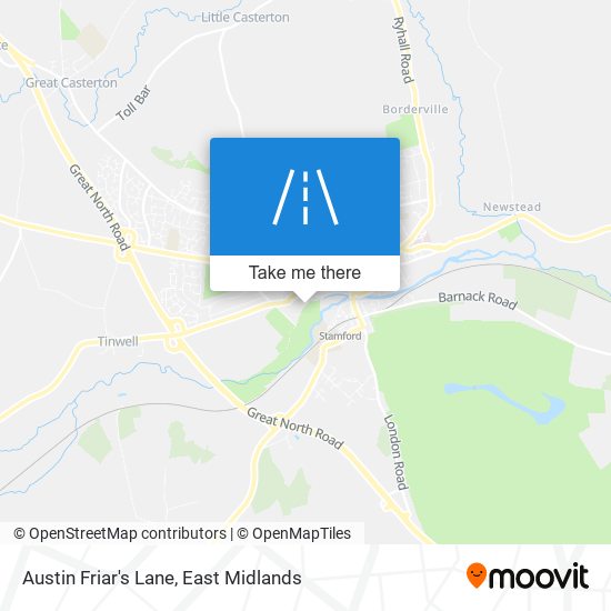 Austin Friar's Lane map