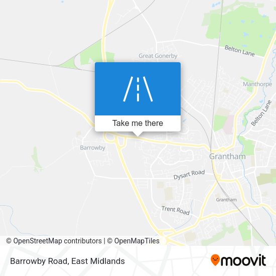 Barrowby Road map