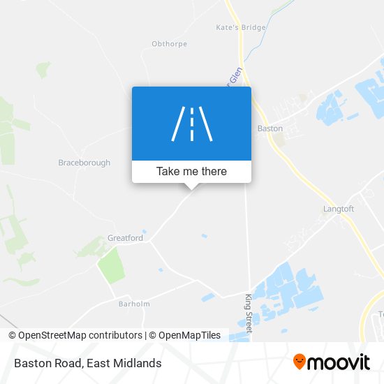 Baston Road map