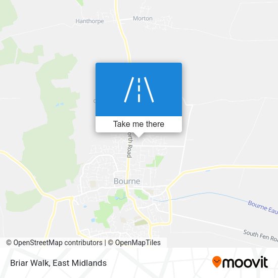 Briar Walk map