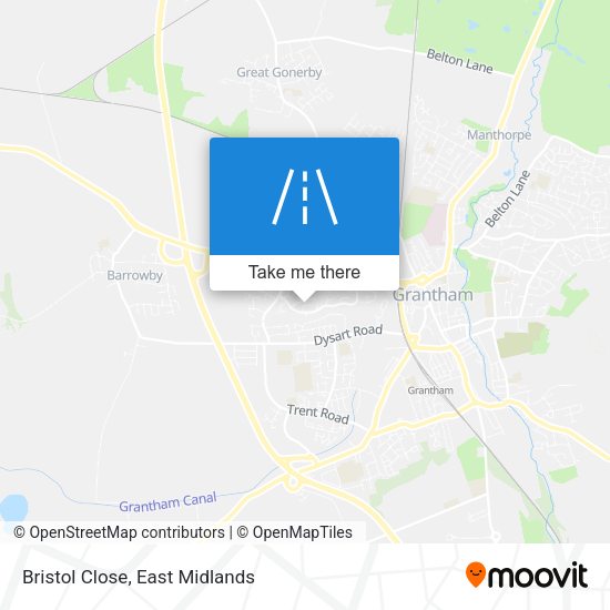 Bristol Close map