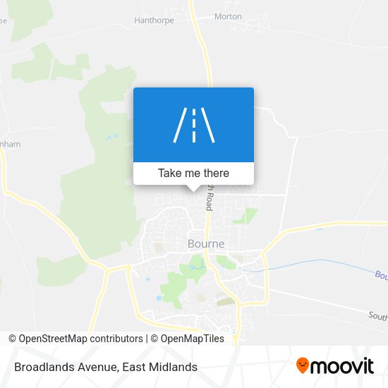 Broadlands Avenue map