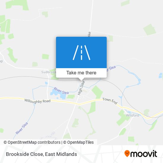 Brookside Close map