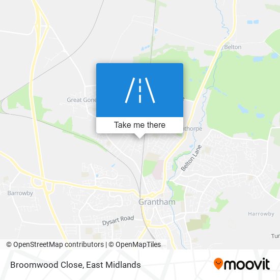 Broomwood Close map