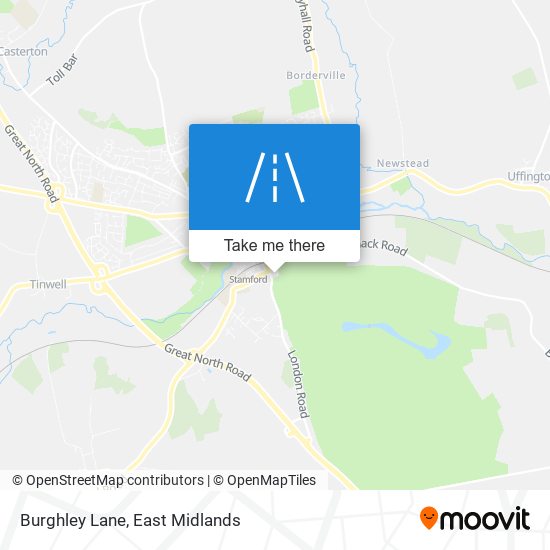 Burghley Lane map