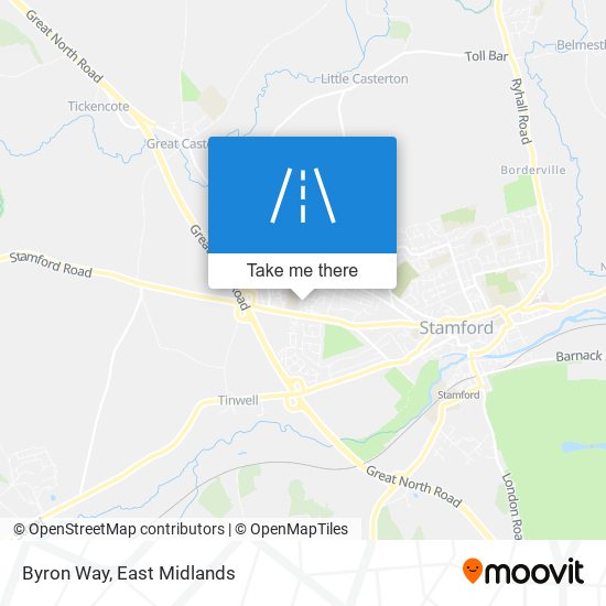 Byron Way map