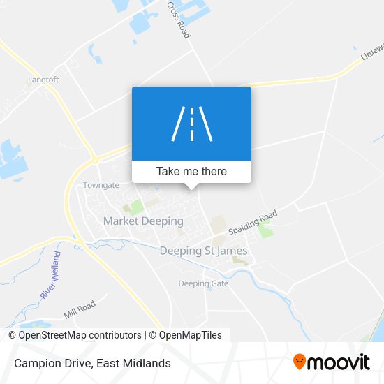 Campion Drive map