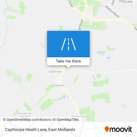 Caythorpe Heath Lane map