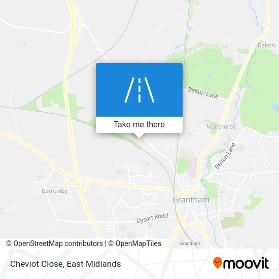 Cheviot Close map