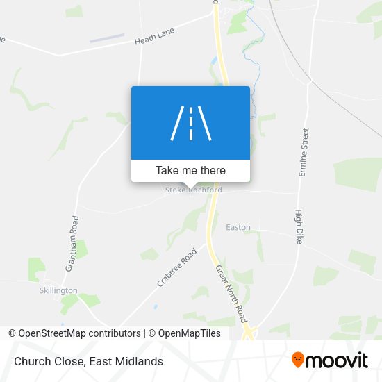 Church Close map