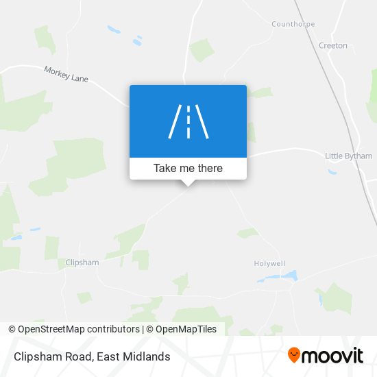 Clipsham Road map