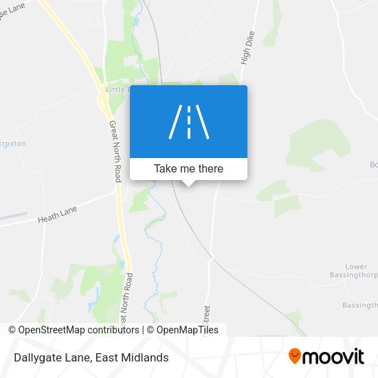 Dallygate Lane map