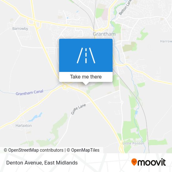 Denton Avenue map