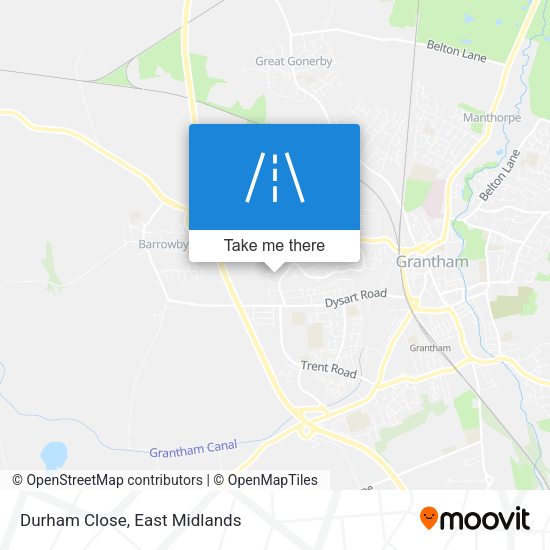 Durham Close map