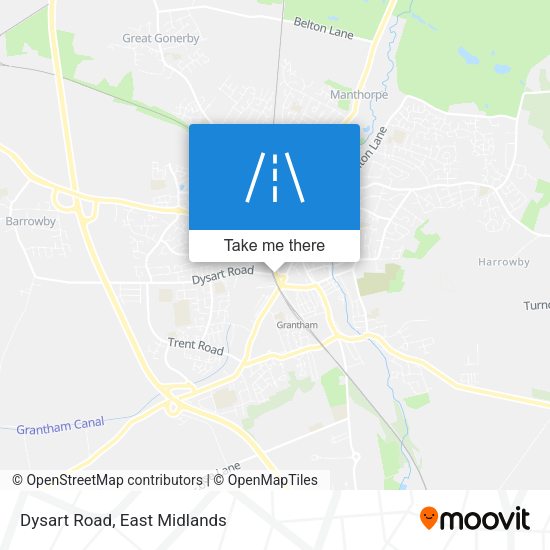 Dysart Road map