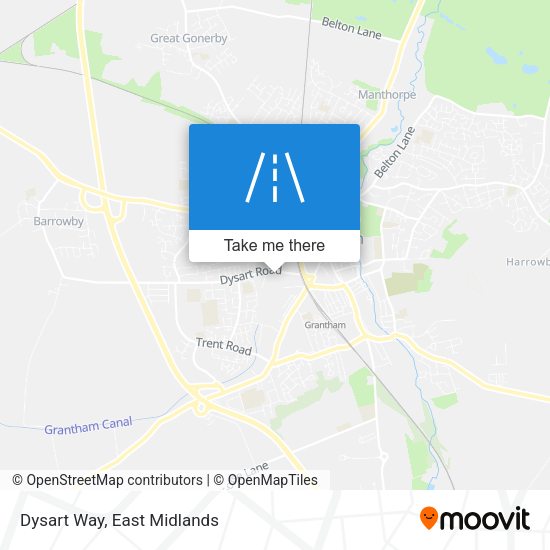 Dysart Way map