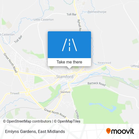 Emlyns Gardens map