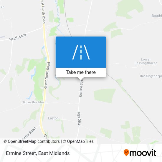 Ermine Street map