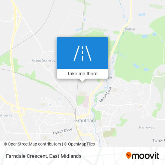 Farndale Crescent map