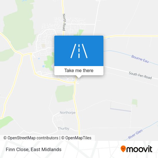 Finn Close map