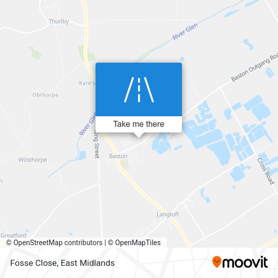 Fosse Close map
